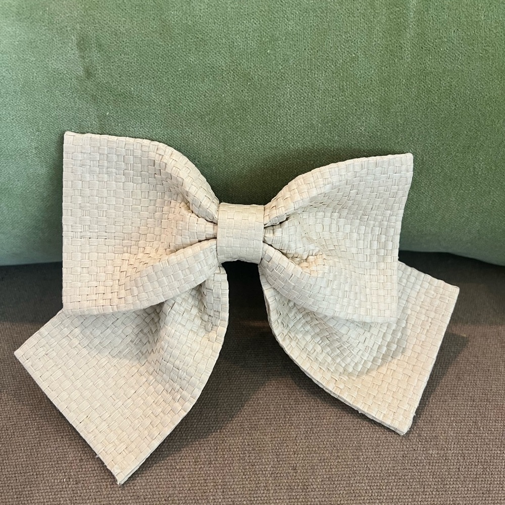 J.Crew woven bow barrette